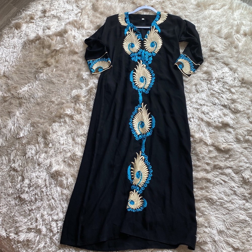 Kimono Abaya with head wrap/ sash